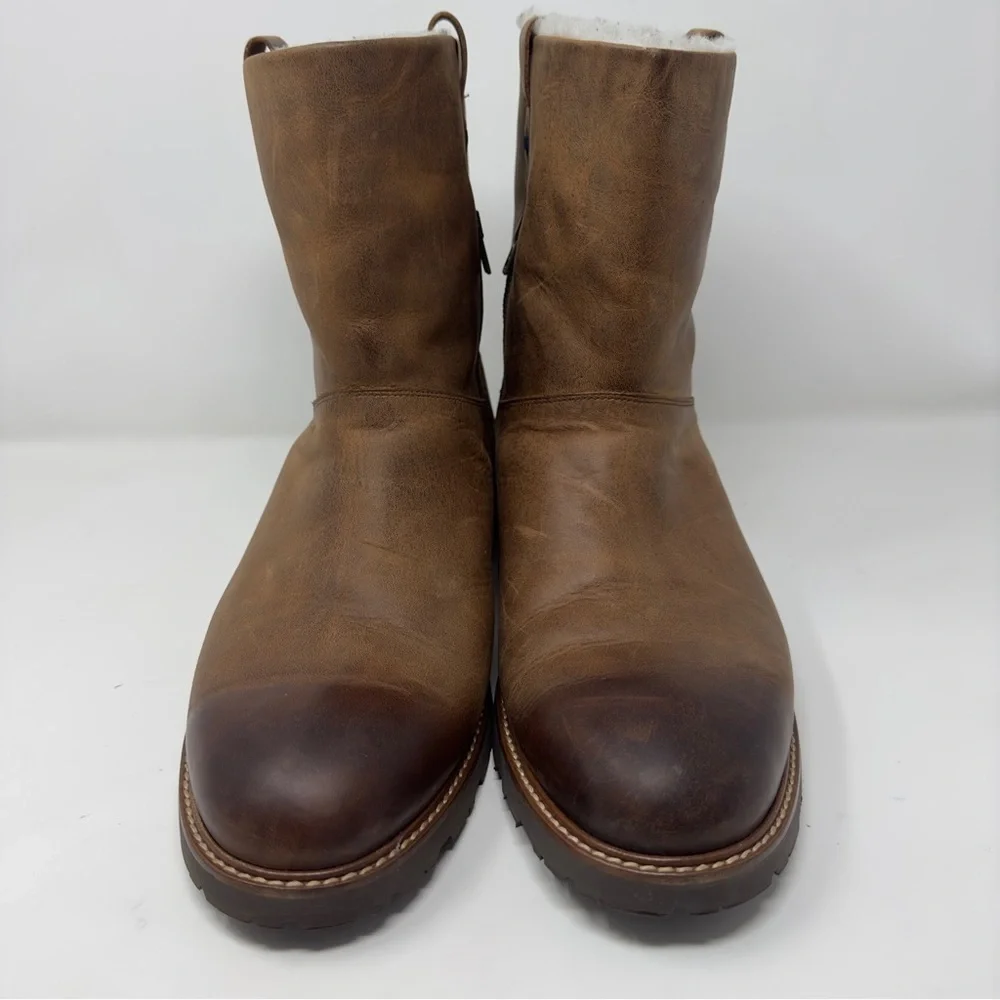 Ross & Snow Leather Shearling Boots